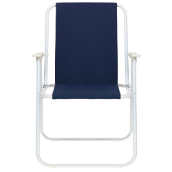 Záhradné kreslo SPRINGOS MALAGA tmavo modré