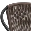 Záhradné ratanové kreslo SPRINGOS BISTRO GF1019 hnedé