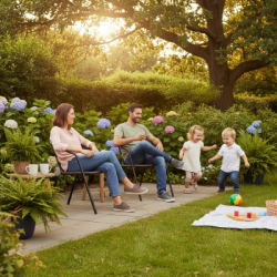 Záhradné ratanové kreslo SPRINGOS BISTRO GF1019 hnedé