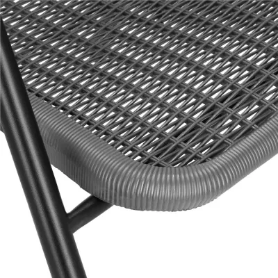 Záhradné ratanové kreslo SPRINGOS BISTRO GF1022 sivé