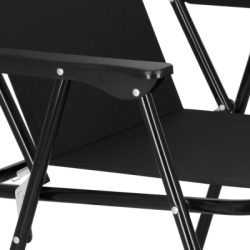 Záhradné kreslo SPRINGOS MALAGA čierne