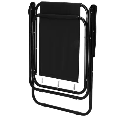 Záhradné kreslo SPRINGOS MALAGA čierne