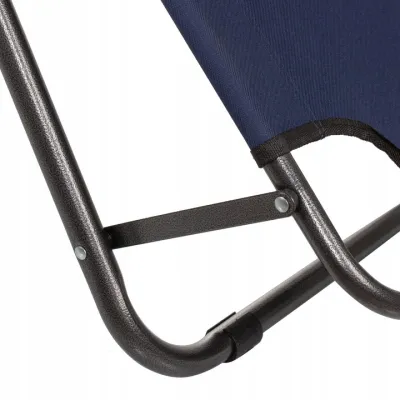 Záhradné polohovacie kreslo SPRINGOS RELAX tmavo modré