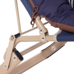 Záhradné polohovacie kreslo SPRINGOS VICTO modré