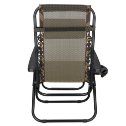 Záhradné polohovacie kreslo SPRINGOS ZERO GRAVITY hnedé