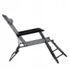 Záhradné polohovacie kreslo SPRINGOS RELAX tmavo šedé