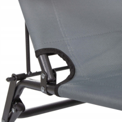 Záhradné polohovacie kreslo SPRINGOS RELAX tmavo šedé