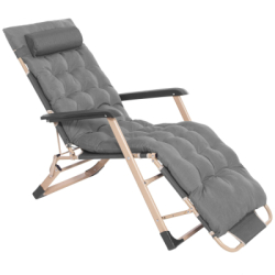 Záhradné polohovacie kreslo SPRINGOS VICTO šedé