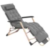 Záhradné polohovacie kreslo SPRINGOS VICTO šedé
