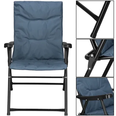 Kempingové kreslo SPRINGOS VESPA petrolejové