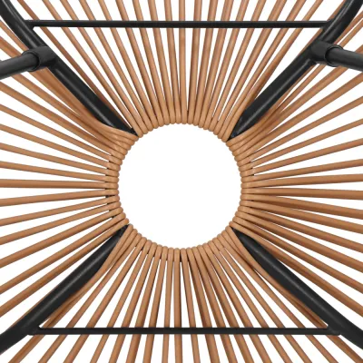 Ratanové záhradné kreslo SPRINGOS LOA GF0084 hnedé