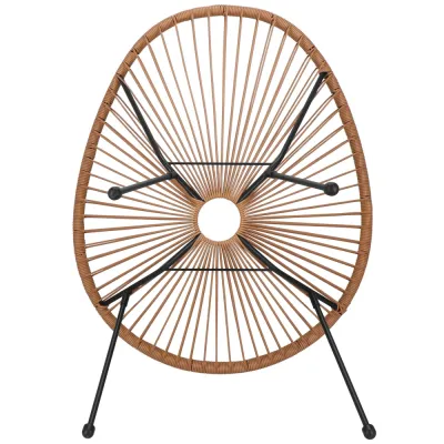 Ratanové záhradné kreslo SPRINGOS LOA GF0084 hnedé