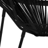 Ratanové záhradné kreslo SPRINGOS LOA GF0085 čierne