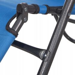 Záhradné polohovacie kreslo SPRINGOS RELAX svetlo modré