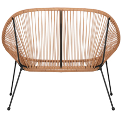 Ratanová záhradná pohovka SPRINGOS LOA GF0087 hnedá