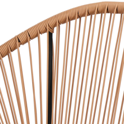 Ratanová záhradná pohovka SPRINGOS LOA GF0087 hnedá