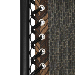 Záhradné polohovacie kreslo so strieškou SPRINGOS ZERO GRAVITY čierno-hnedé