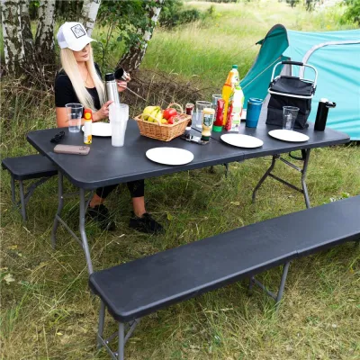 Záhradná lavica 183x30 cm SPRINGOS GF0095 čierna