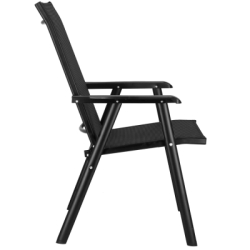 Záhradné kreslo SPRINGOS VERONA čierne