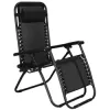 Záhradné polohovacie kreslo SPRINGOS ZERO GRAVITY čierne