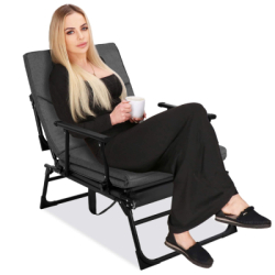 Záhradné kreslo SPRINGOS VERANO šedé