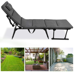 Záhradné kreslo SPRINGOS VERANO šedé