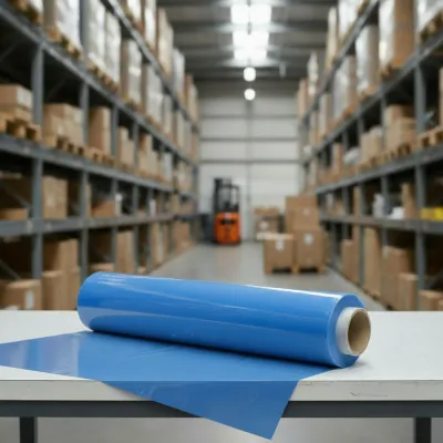 Strečová fólia 500mm 23my 1,5kg modrá nepriehľadná