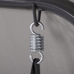 Záhradná hojdačka SPRINGOS GRACE 3-miestna, šedá