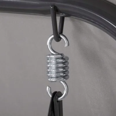 Záhradná hojdačka SPRINGOS GRACE 3-miestna, šedá