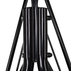 Záhradná hojdačka 3-miestna, čierna SPRINGOS LUNA