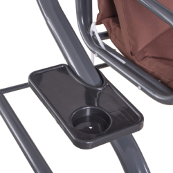 Záhradná hojdačka 4-miestna, hnedá SPRINGOS FLORIDA