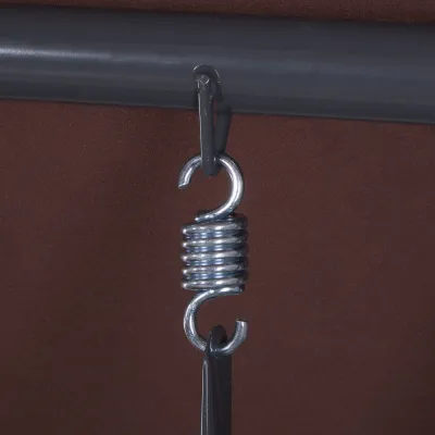 Záhradná hojdačka 4-miestna, hnedá SPRINGOS FLORIDA