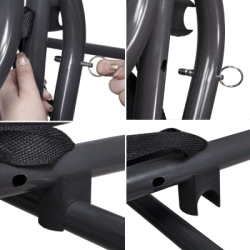 Záhradná hojdačka SPRINGOS VENEZIA 3-miestna tyrkysová