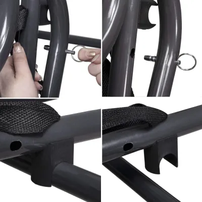 Záhradná hojdačka SPRINGOS VENEZIA 3-miestna tyrkysová