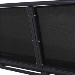 Záhradná hojdačka SPRINGOS PALERMO 3-miestna, čierna