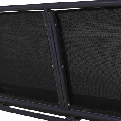 Záhradná hojdačka SPRINGOS PALERMO 3-miestna, čierna