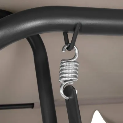 Záhradná hojdačka 3-miestna SPRINGOS DEIZY GS0031, béžová