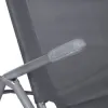Záhradné lehátko SPRINGOS SIESTA tmavo šedé