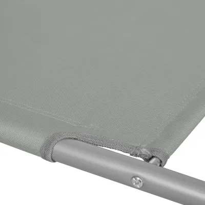 Záhradné lehátko na kolieskach SPRINGOS MOBI šedé