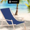 Záhradné drevené lehátko SPRINGOS TORINO tmavo modré