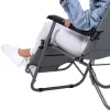 Záhradné polohovacie kreslo SPRINGOS RELAX sivé