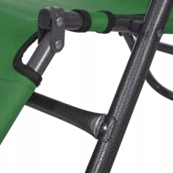 Záhradné polohovacie kreslo SPRINGOS RELAX zelené