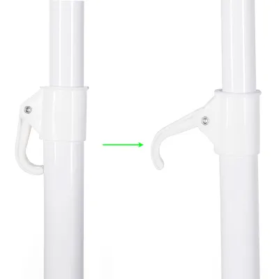 Záhradný slnečník 160 cm SPRINGOS VIVA BU0008 modro-biely