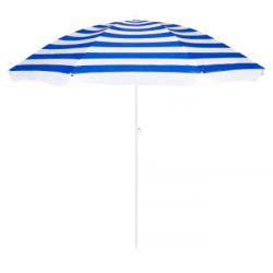 Záhradný slnečník 160 cm SPRINGOS VIVA BU0008 modro-biely