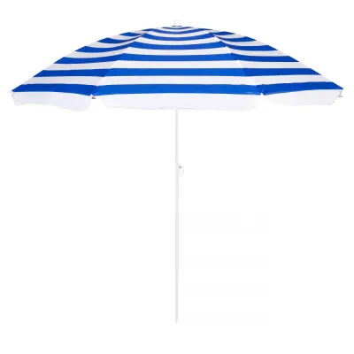 Záhradný slnečník 160 cm SPRINGOS VIVA BU0008 modro-biely