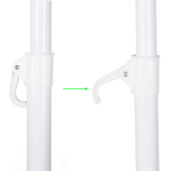 Záhradný slnečník 145 cm SPRINGOS CLASSIC BU0024 svetlo béžový