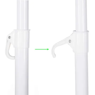 Záhradný slnečník 145 cm SPRINGOS CLASSIC BU0024 svetlo béžový