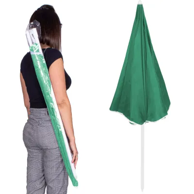 Záhradný slnečník 140 cm SPRINGOS VIVA BU0025 zelený
