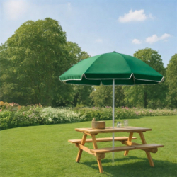 Záhradný slnečník 140 cm SPRINGOS VIVA BU0025 zelený