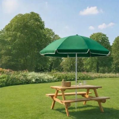 Záhradný slnečník 140 cm SPRINGOS VIVA BU0025 zelený